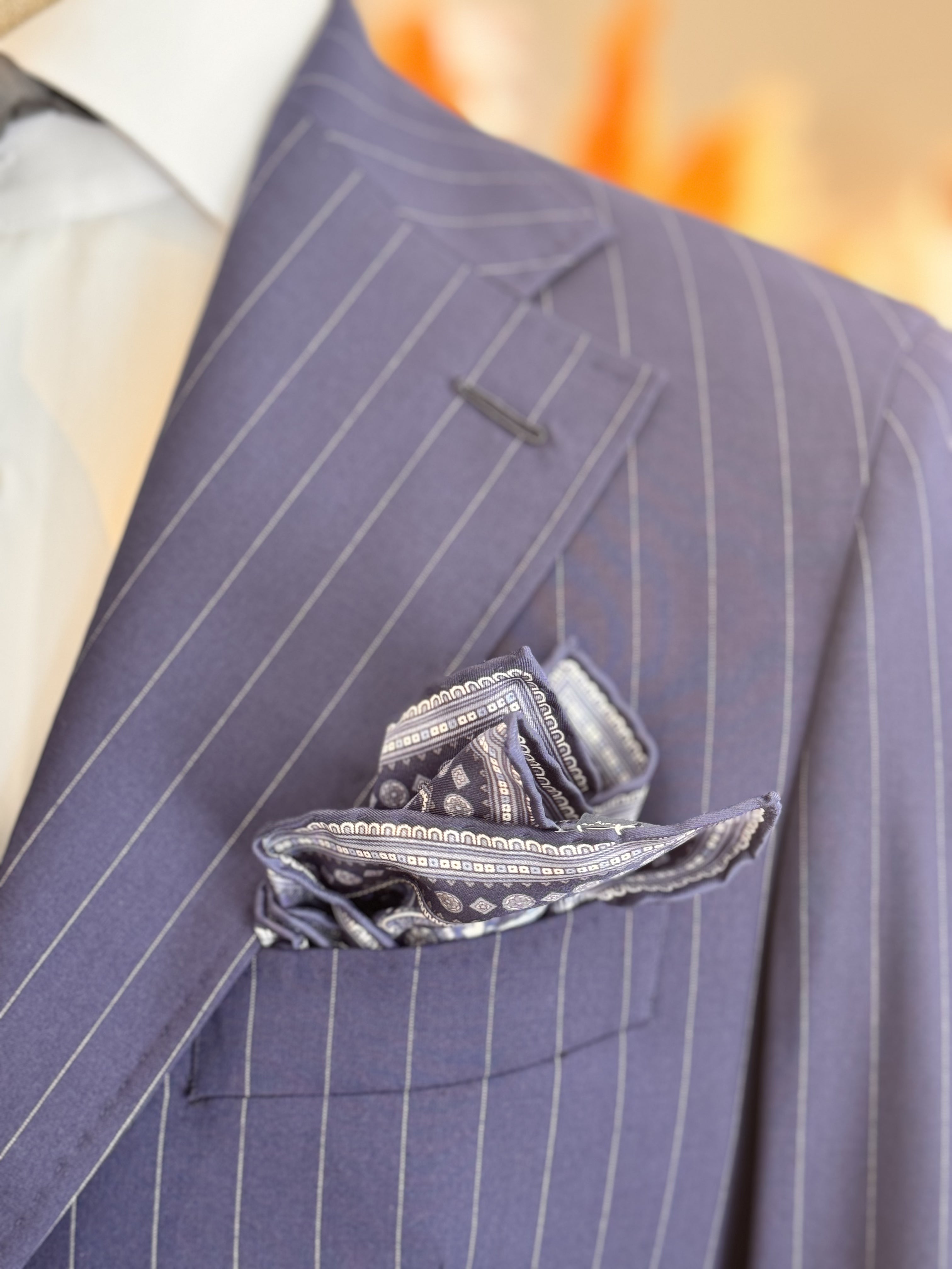 Napoli Travel Line Suit - Blue Stripes