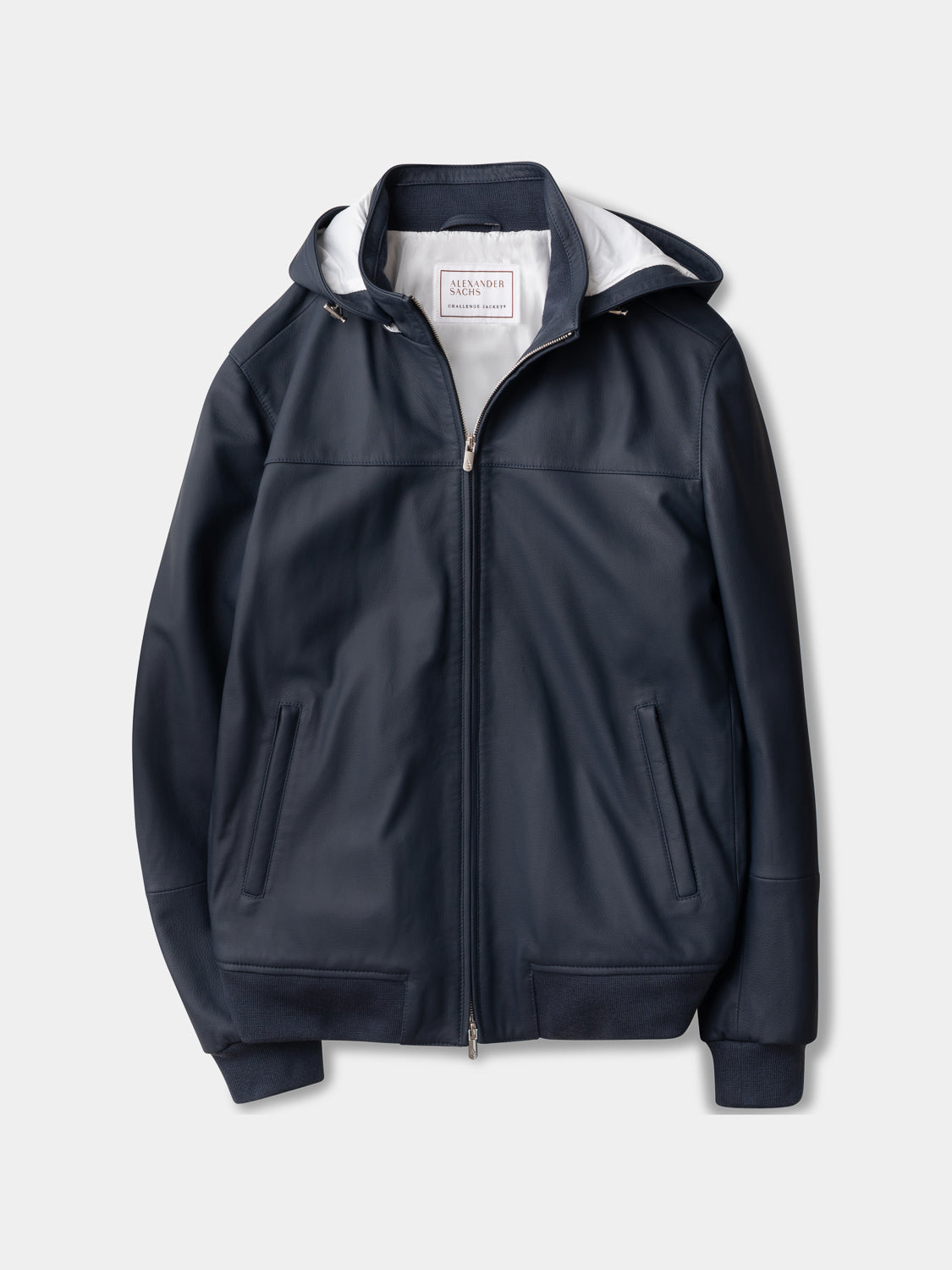 Challenge Jacket in Grain Leather - Ombre Blue