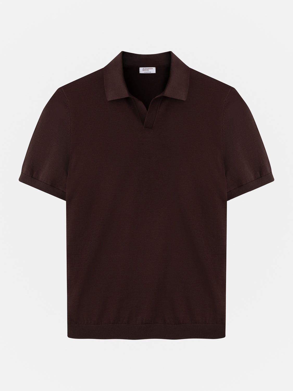 Buttonless Polo - Brown