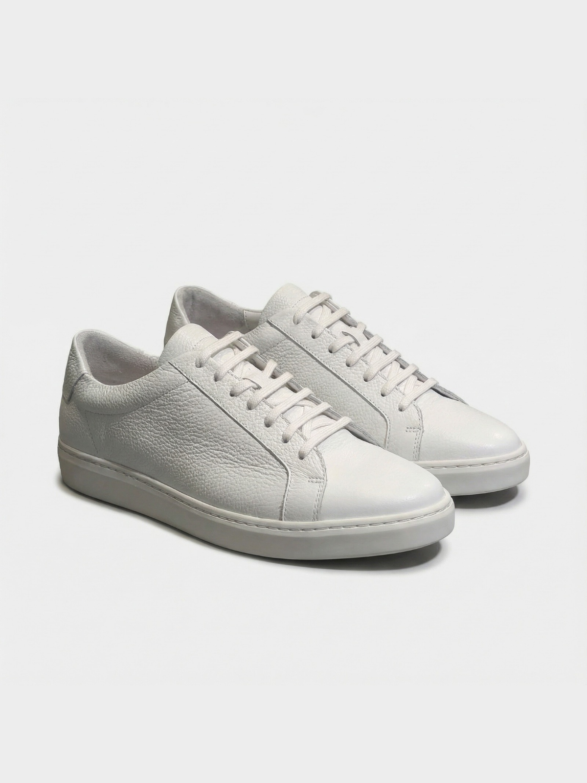 LAKESIDE SNEAKERS GRAIN-LEATHER WHITE