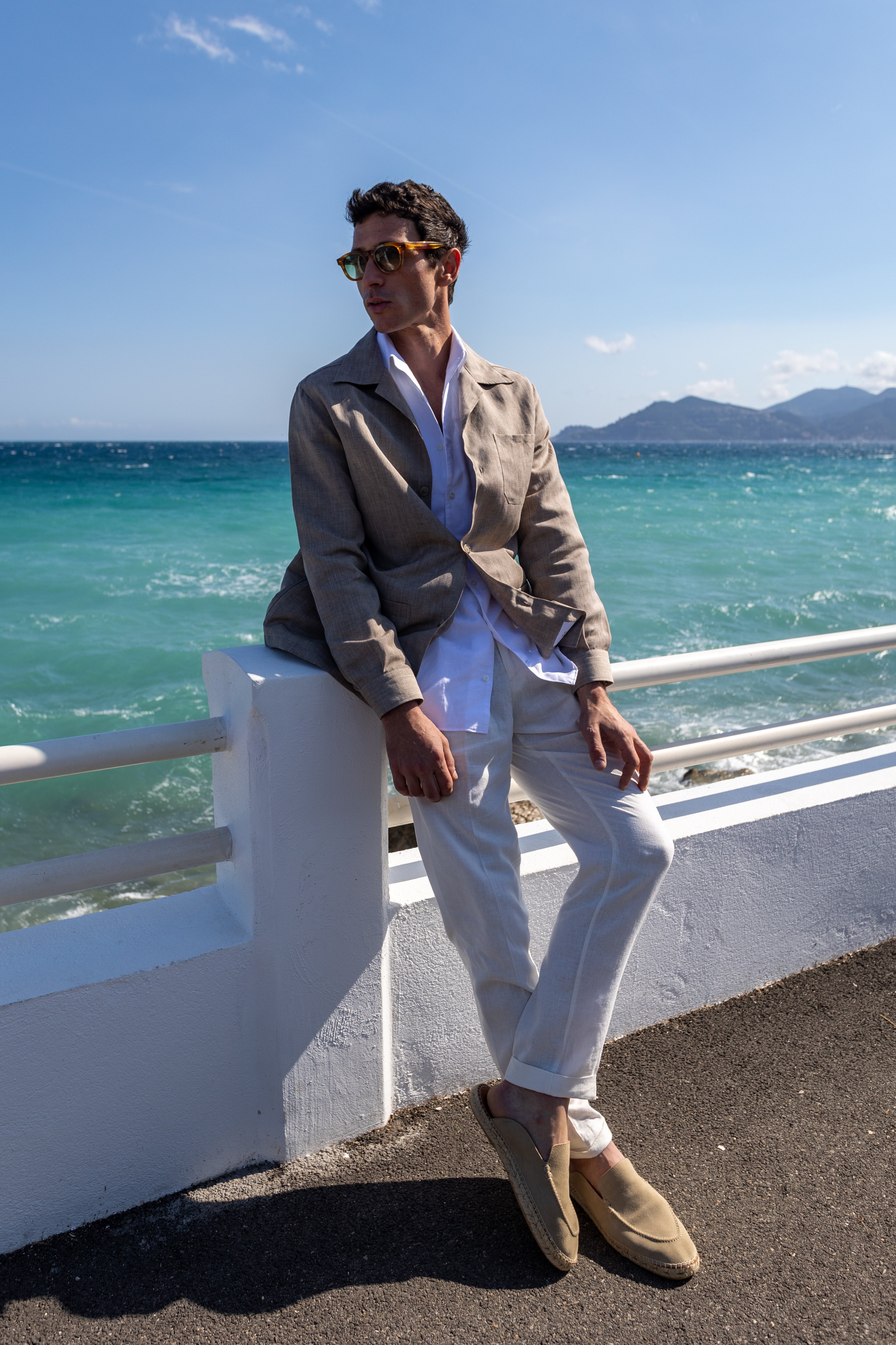 Linen Jacket - TAUPE