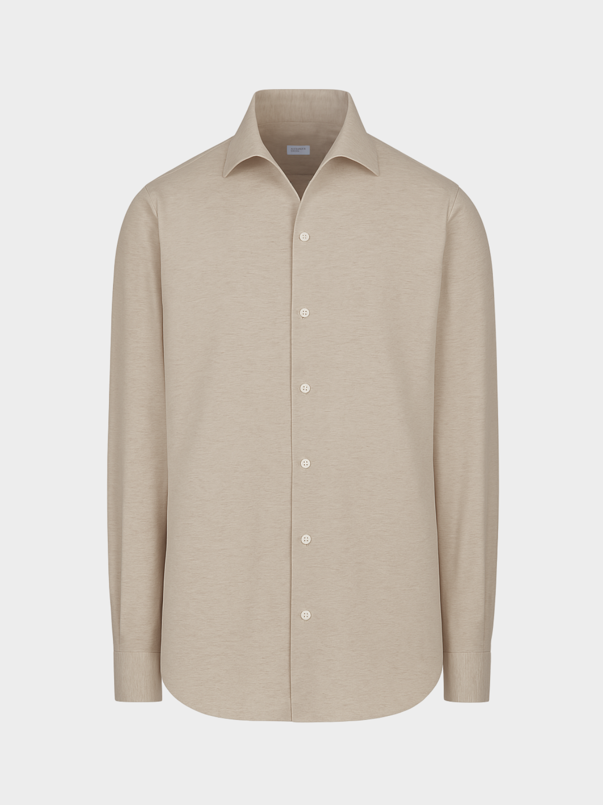 Piqué jersey shirt - Sand