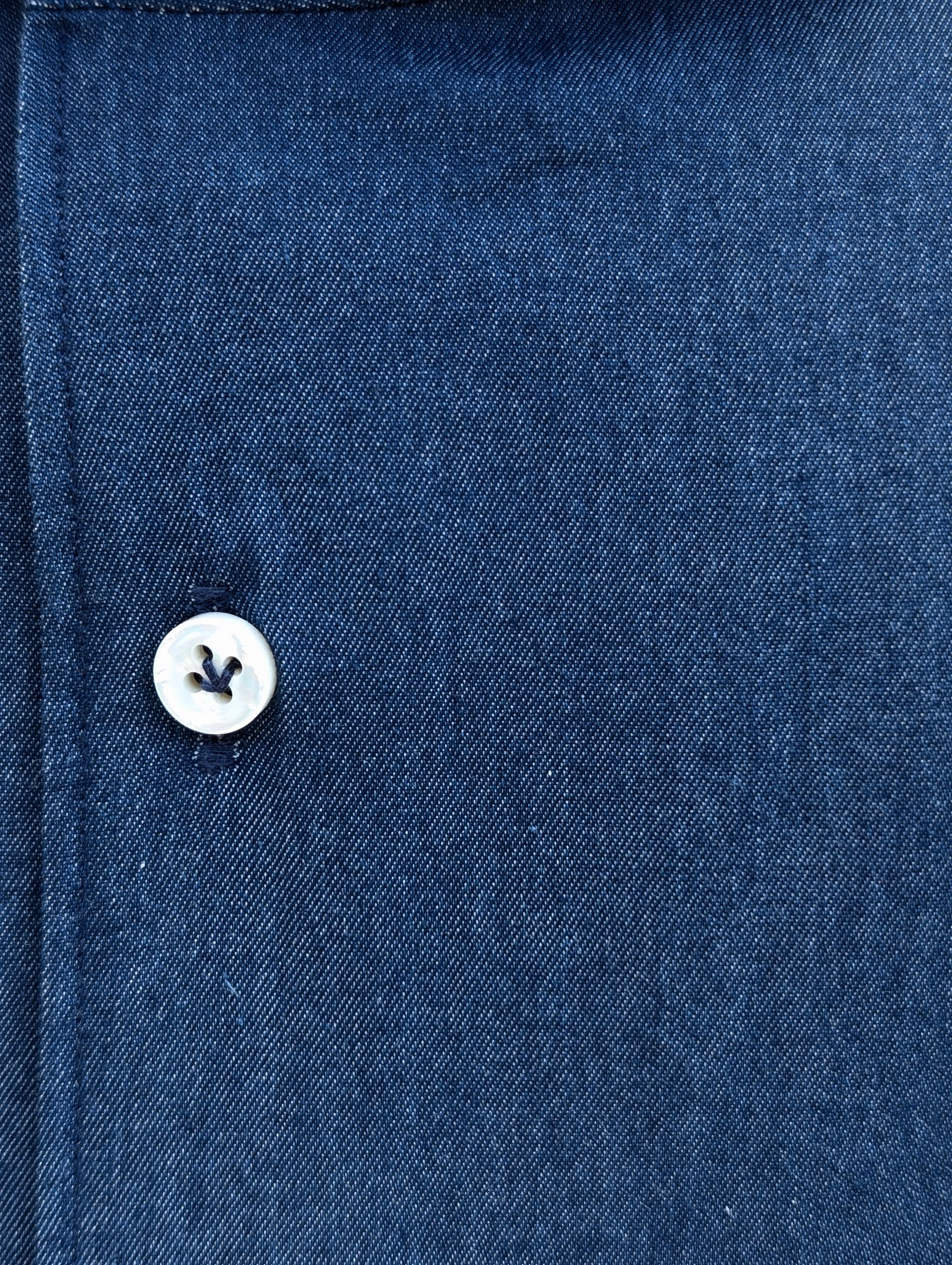 Cutaway 1-Piece shirt - Raw Denim