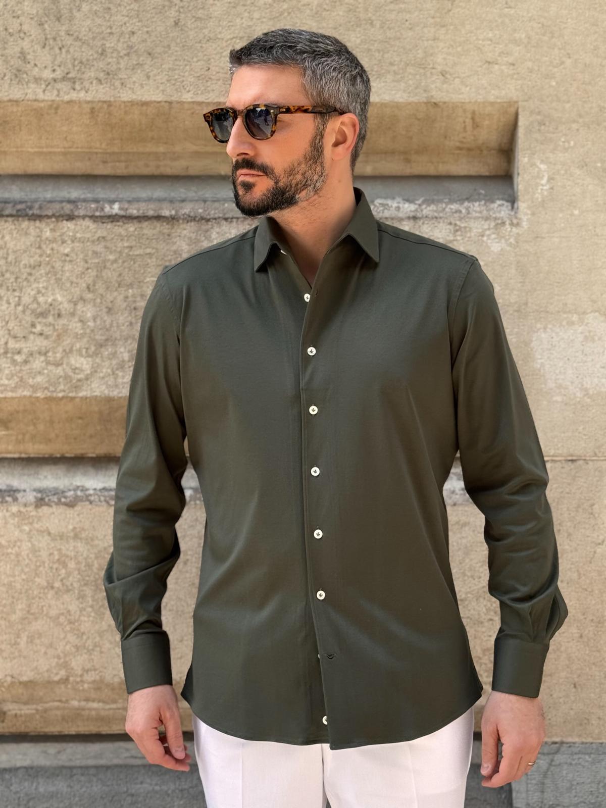 Jersey shirt - Moss Green