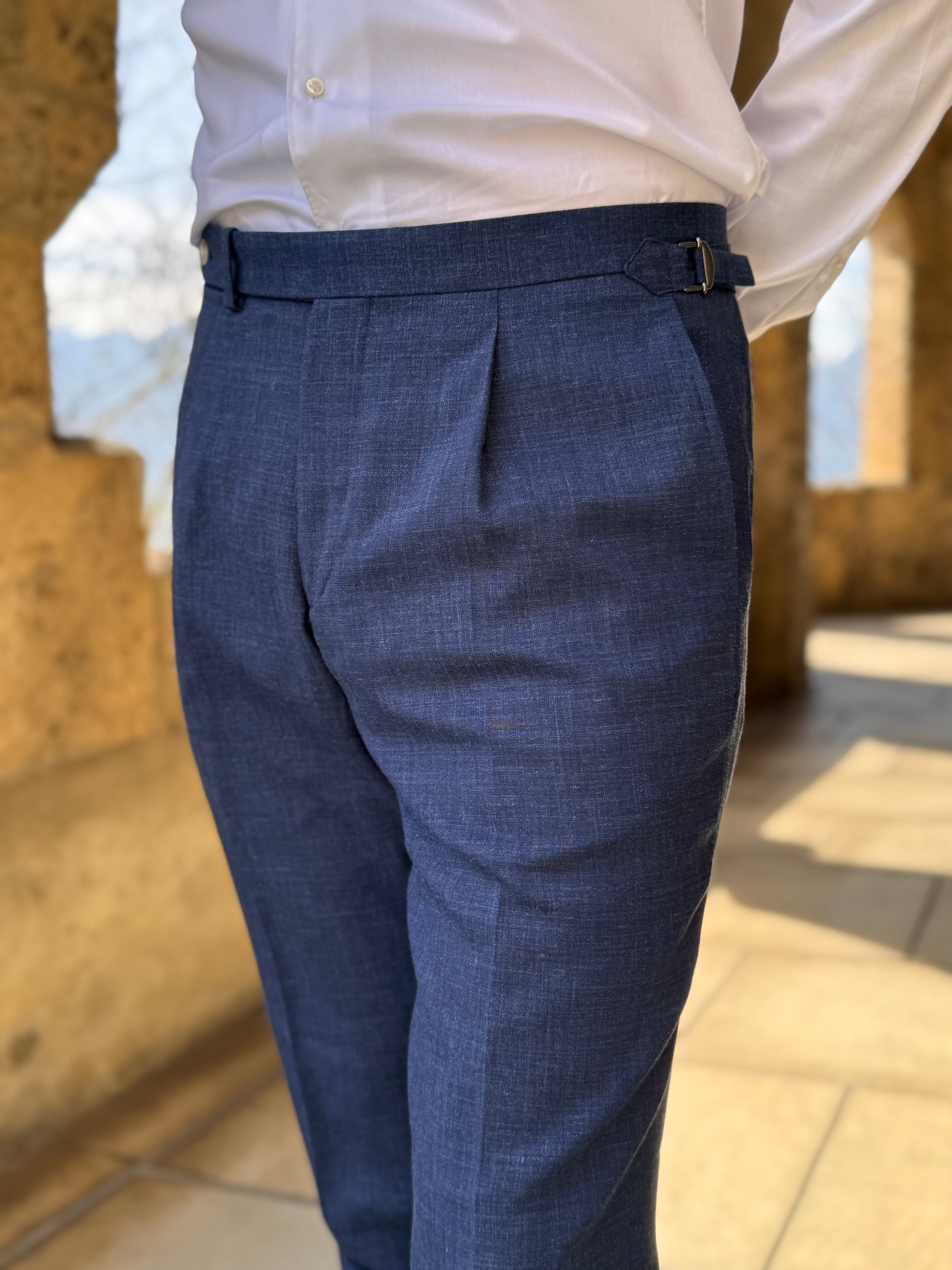 Suit Linen Blend - Navy