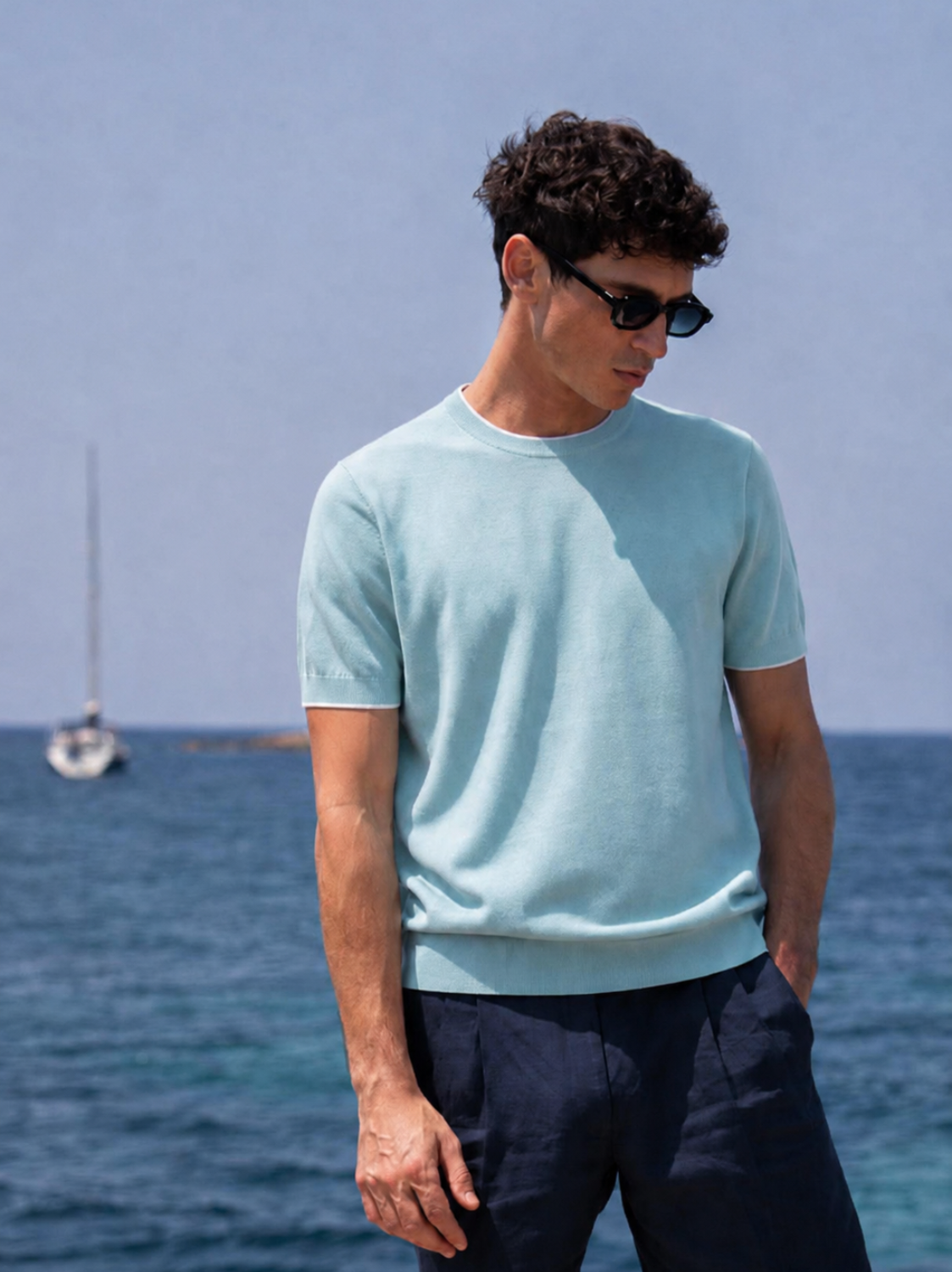 Ringer T-Shirt - Turquoise