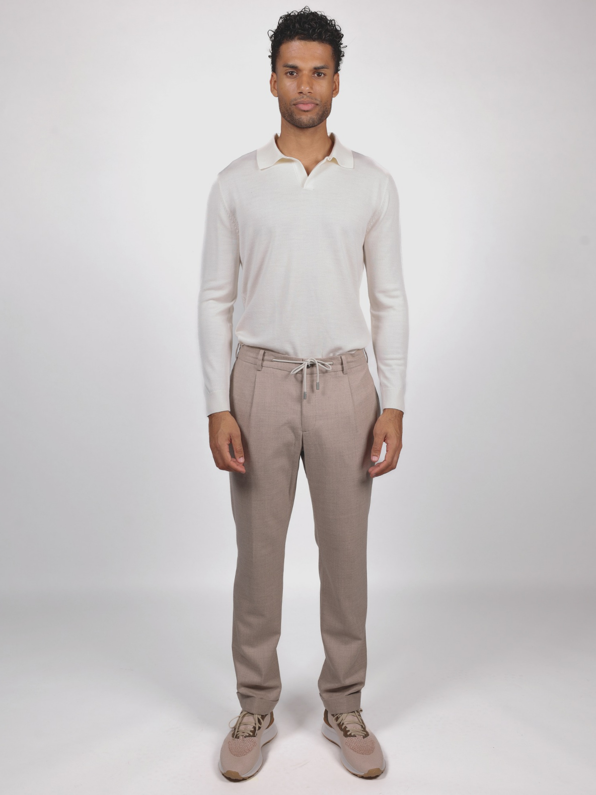 Jogger Flanella Stretch - Sand