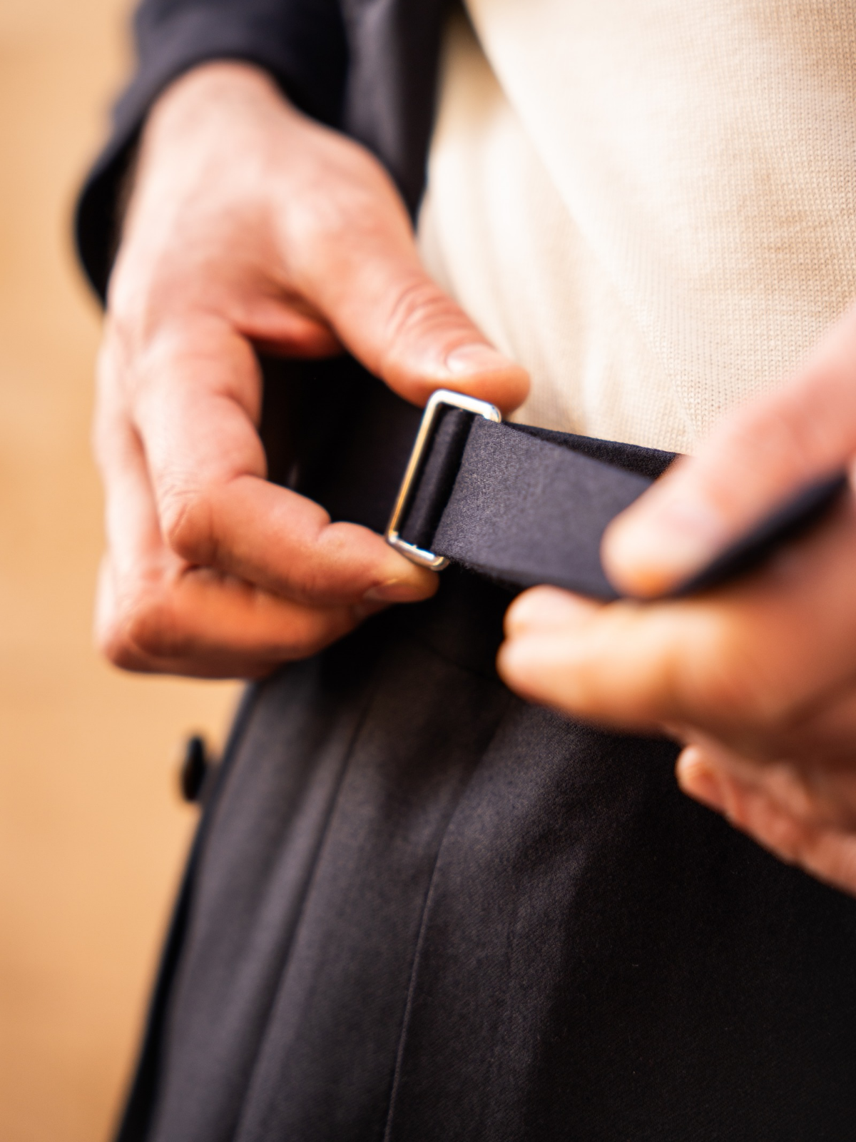 Gurkha Trousers - Flanella Navy