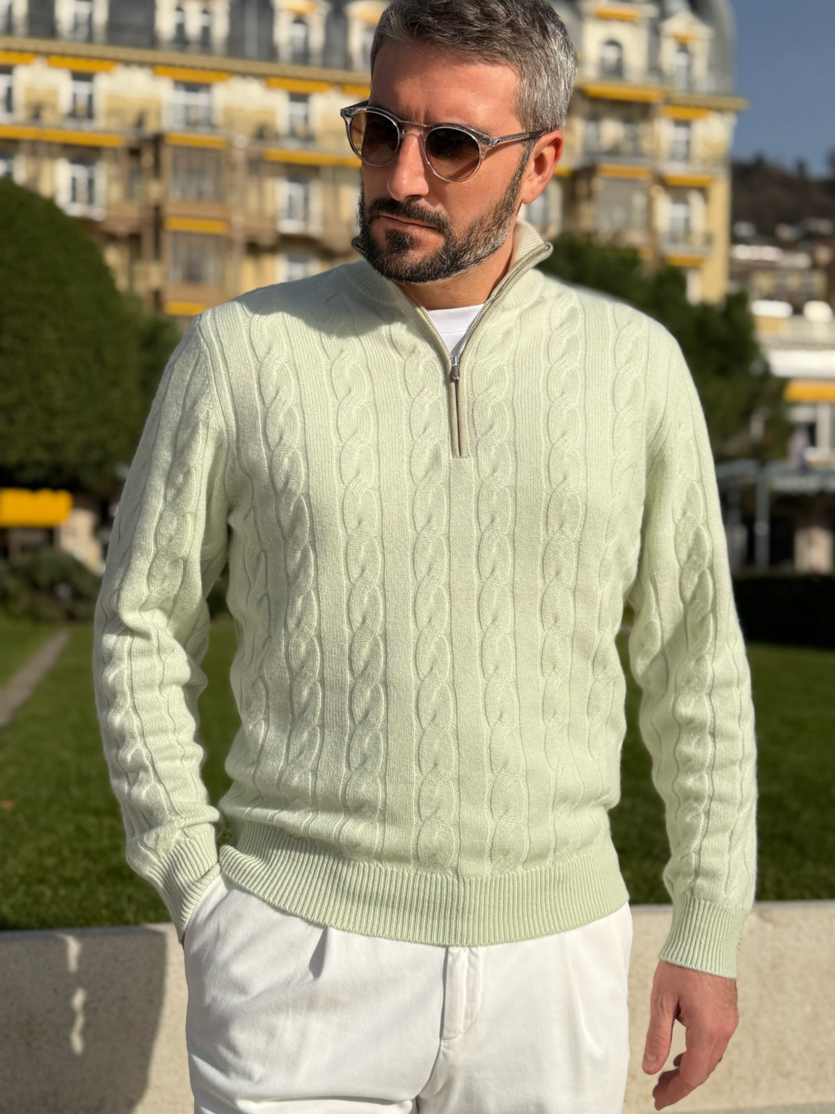 Chalet sweater - Pale Green