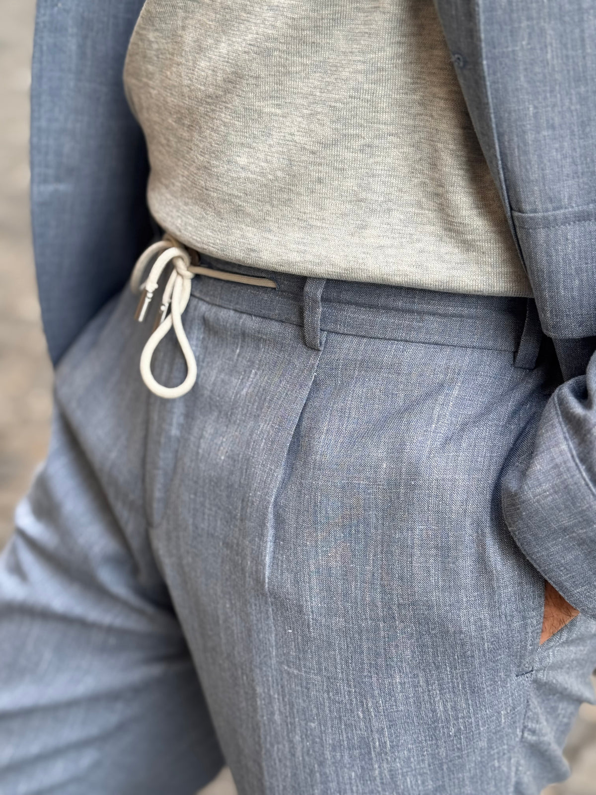 Informal Outfit - Linen Blue