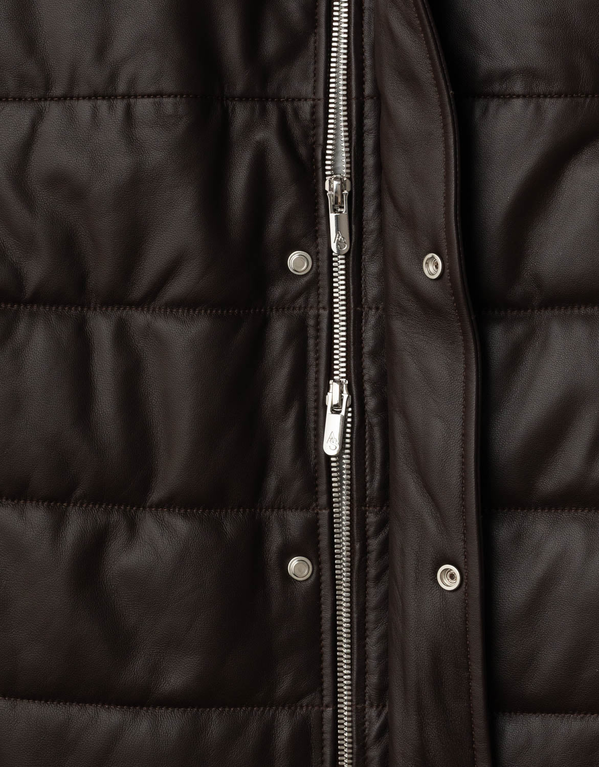 Sleeveless Jacket - Brown Leather
