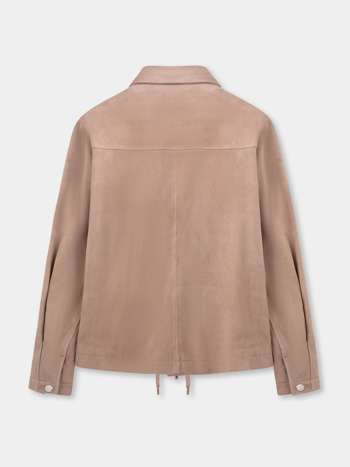 Straight Blouson - Sand Suede Leather