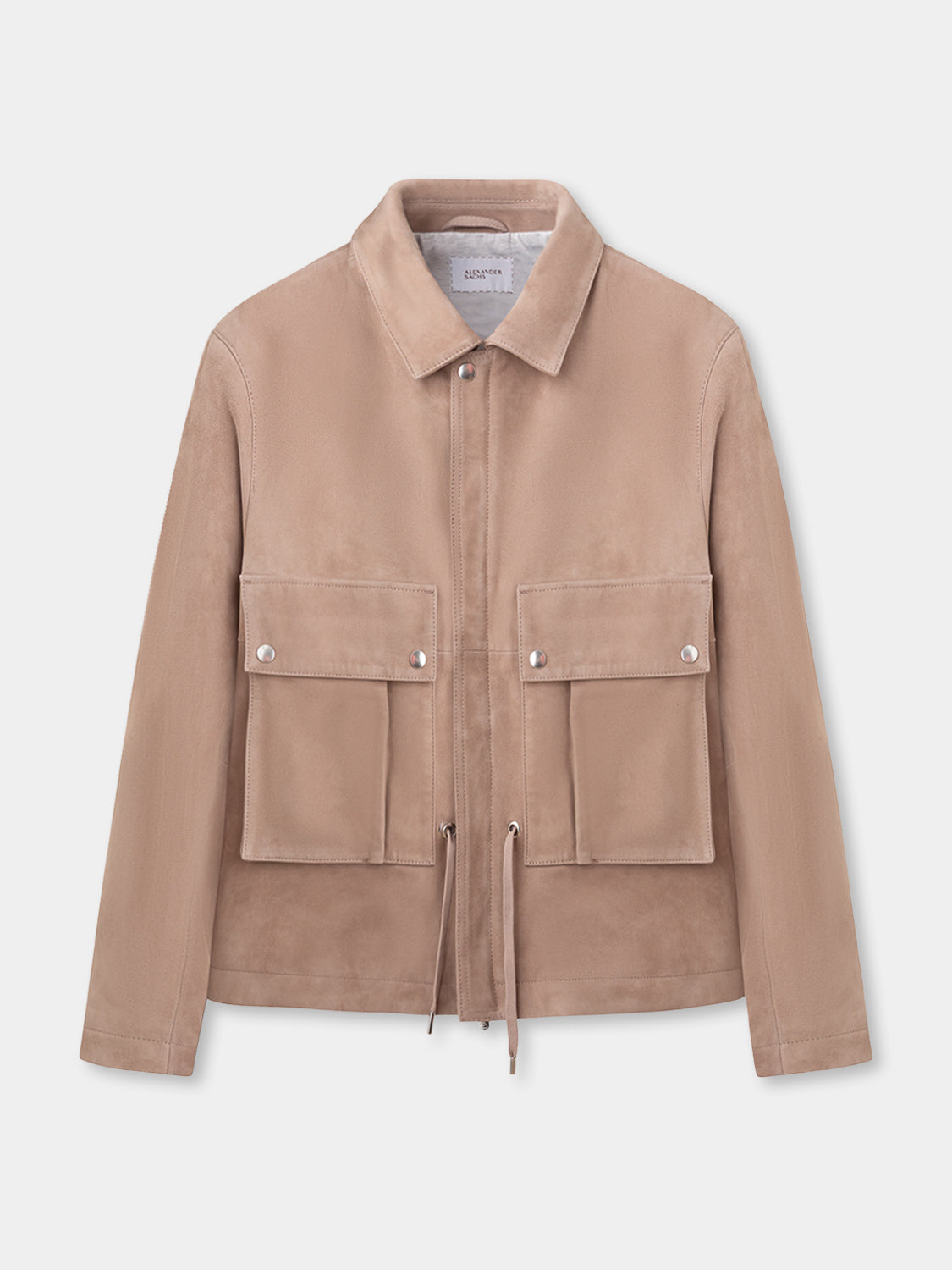 Straight Blouson - Sand Suede Leather