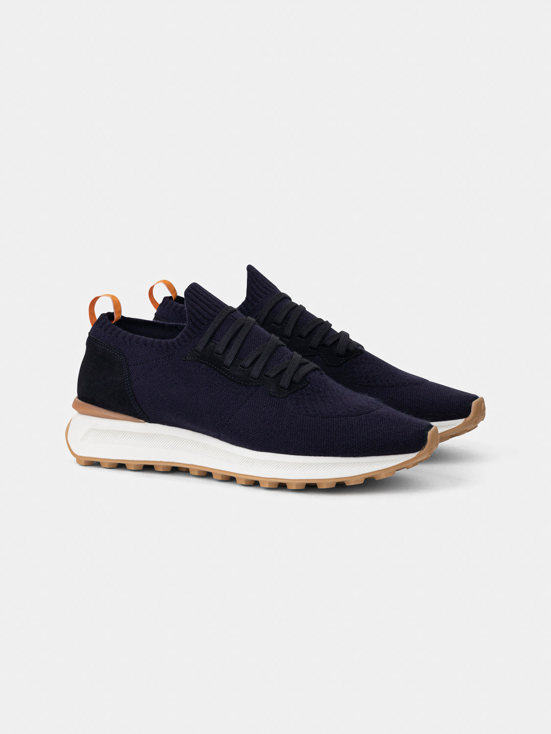 Knitted sneakers - Navy tones