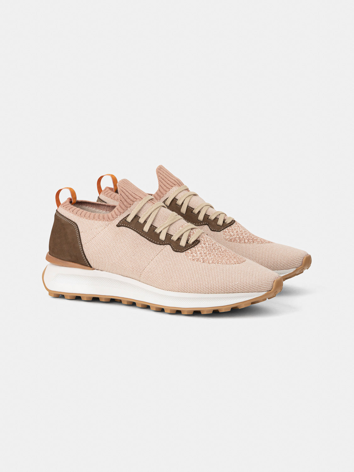 Knitted sneakers - Beige tones