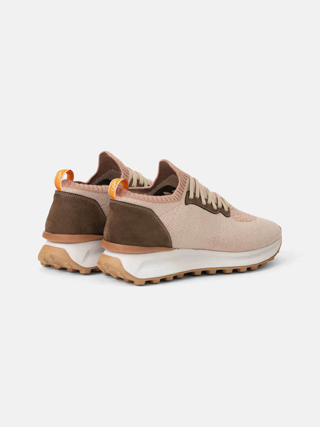 Knitted sneakers - Beige tones