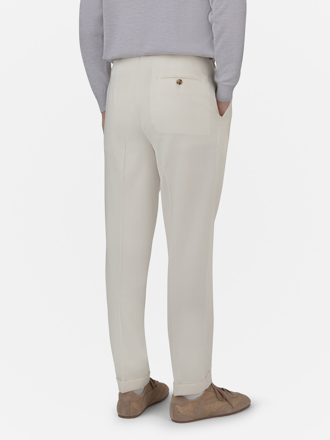 Classic Sartorial Trousers - Ivory
