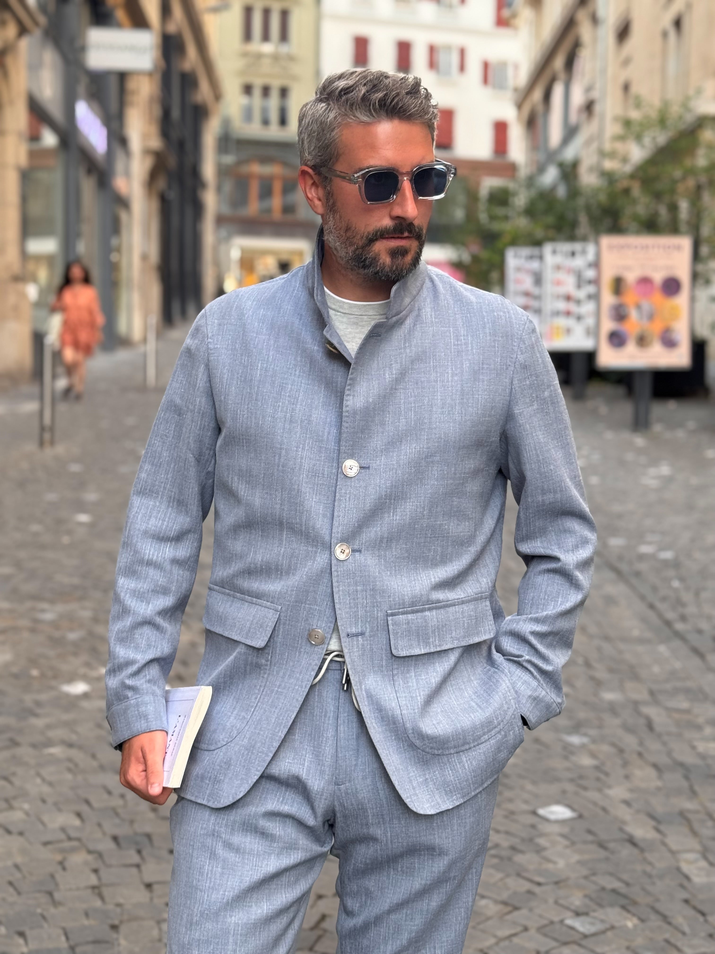 Informal Outfit - Linen Blue