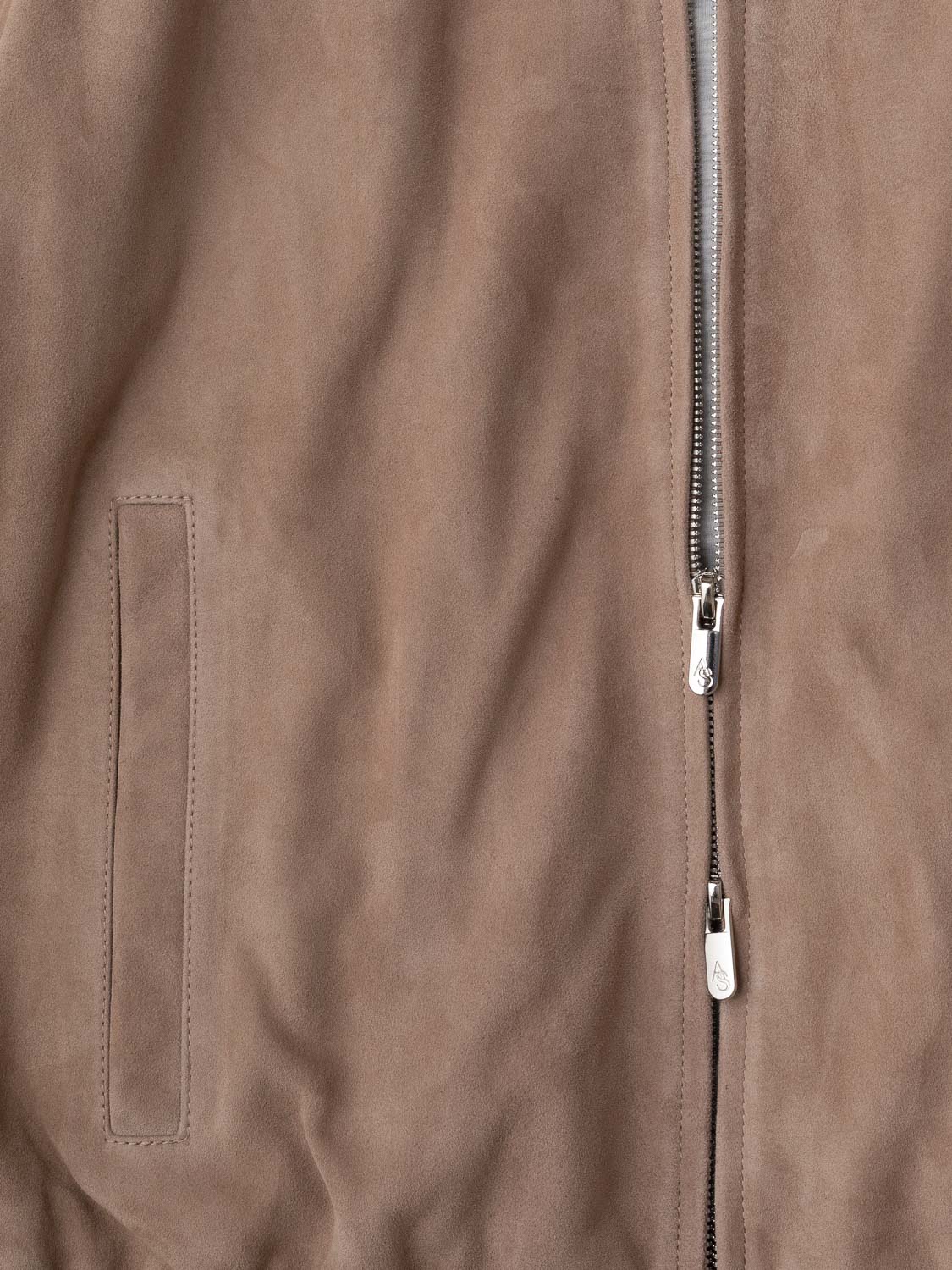 Heritage Blouson - Sand Suede Leather