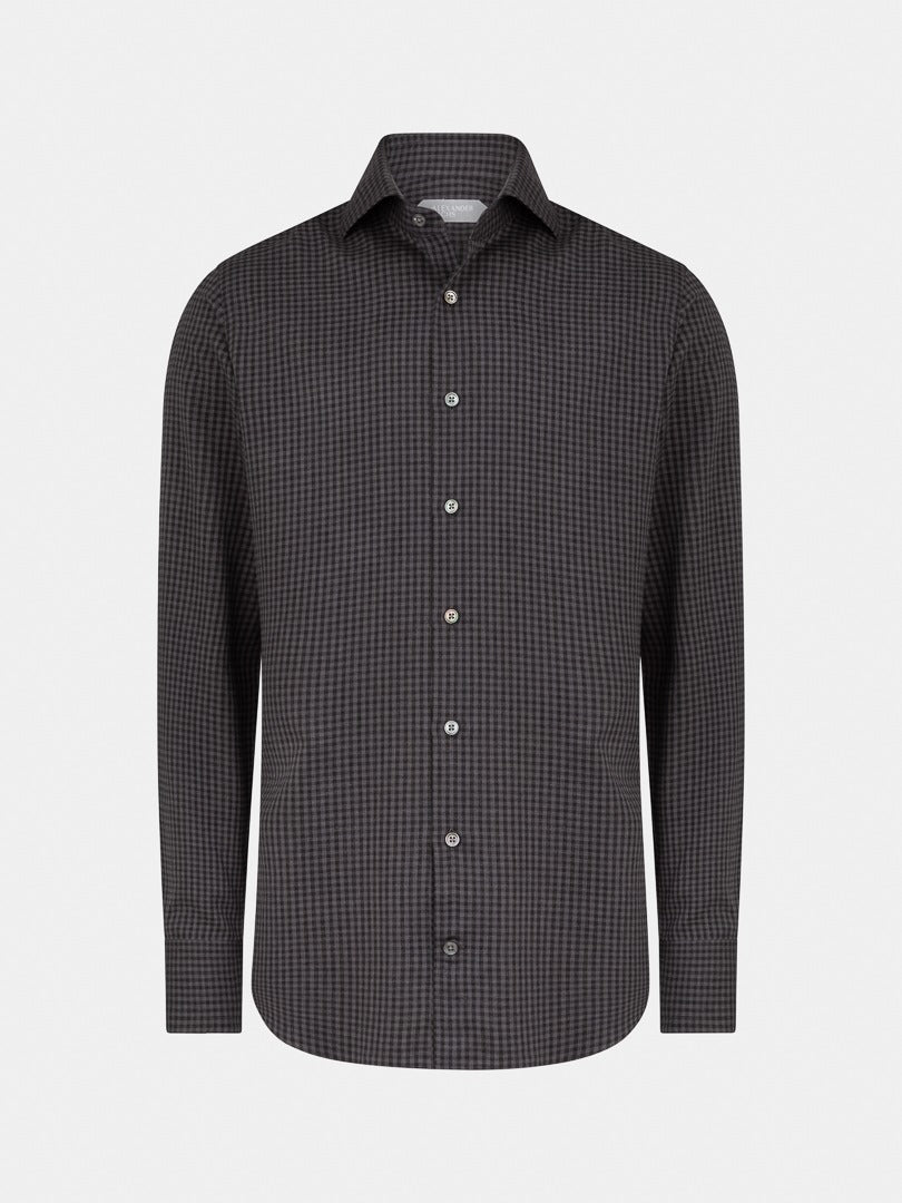 SHIRT FLANELLA - DARK GREY TILES