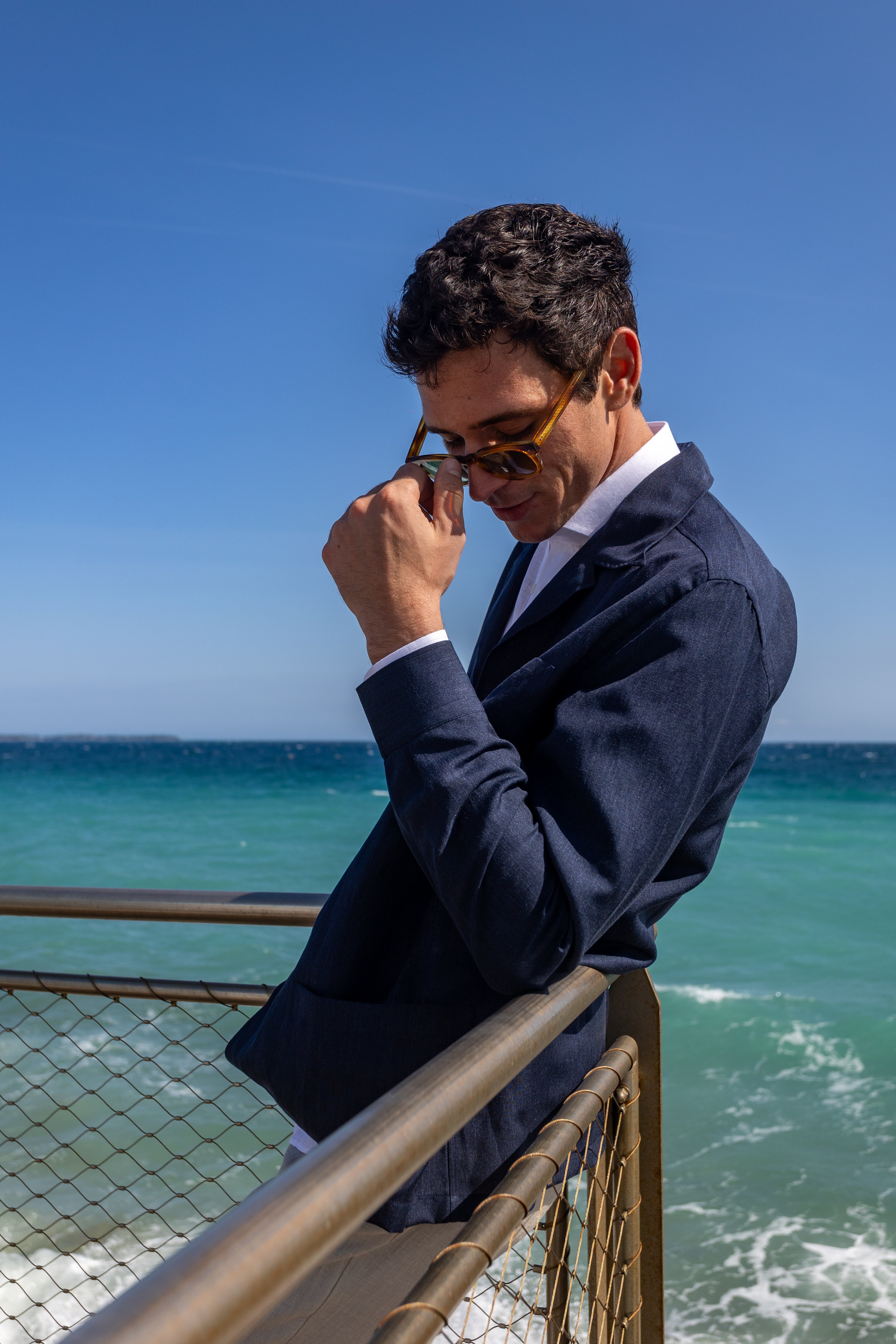 Linen Jacket - NAVY