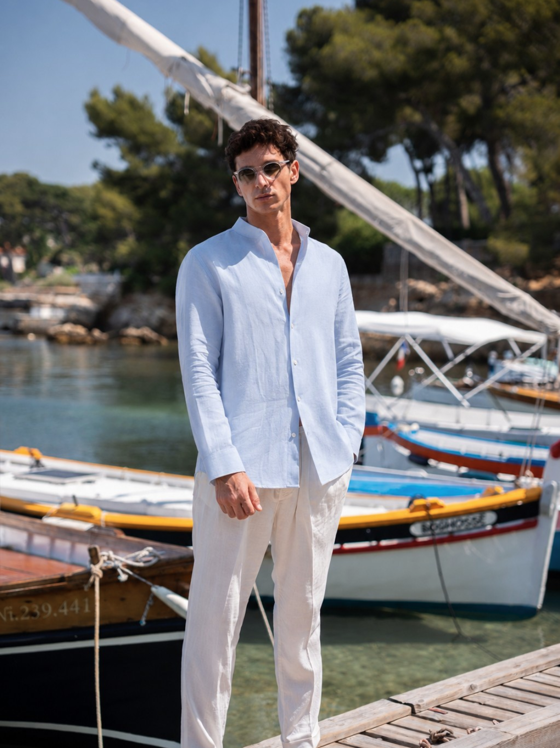 Satya Handmade Shirt - Light Blue Linen