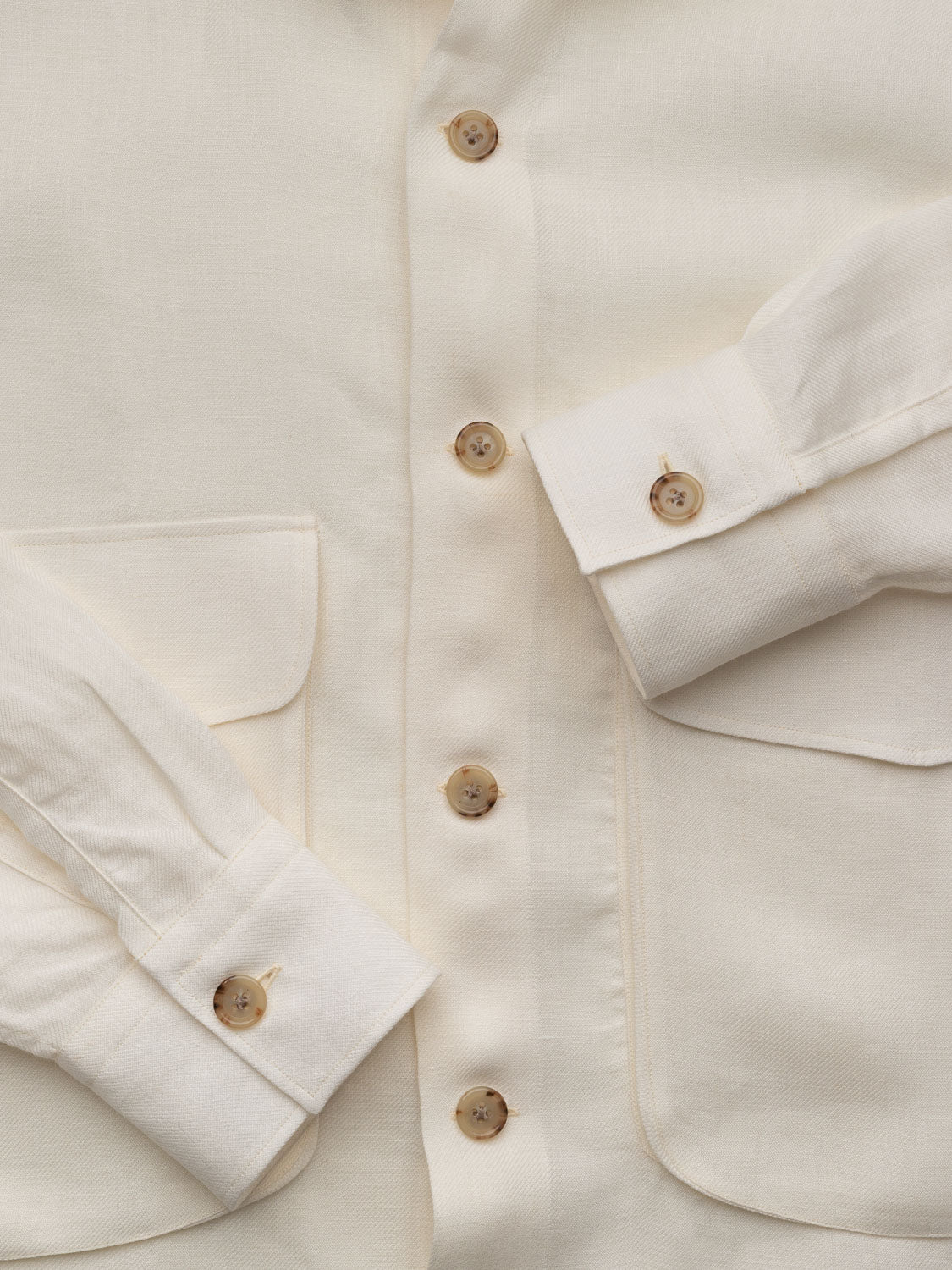 Linen bomber - IVORY