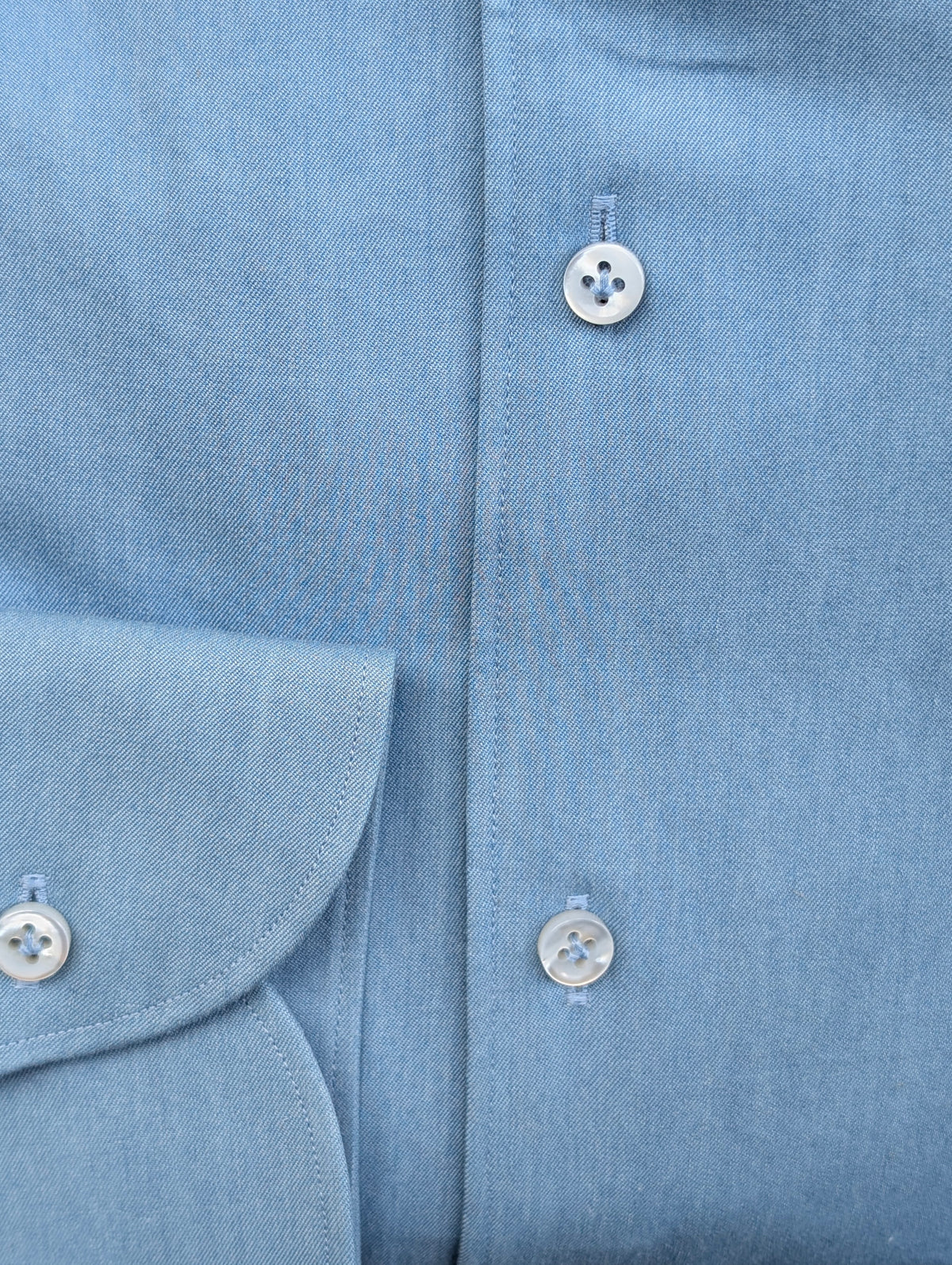 Cutaway 1-Piece shirt - Light Denim