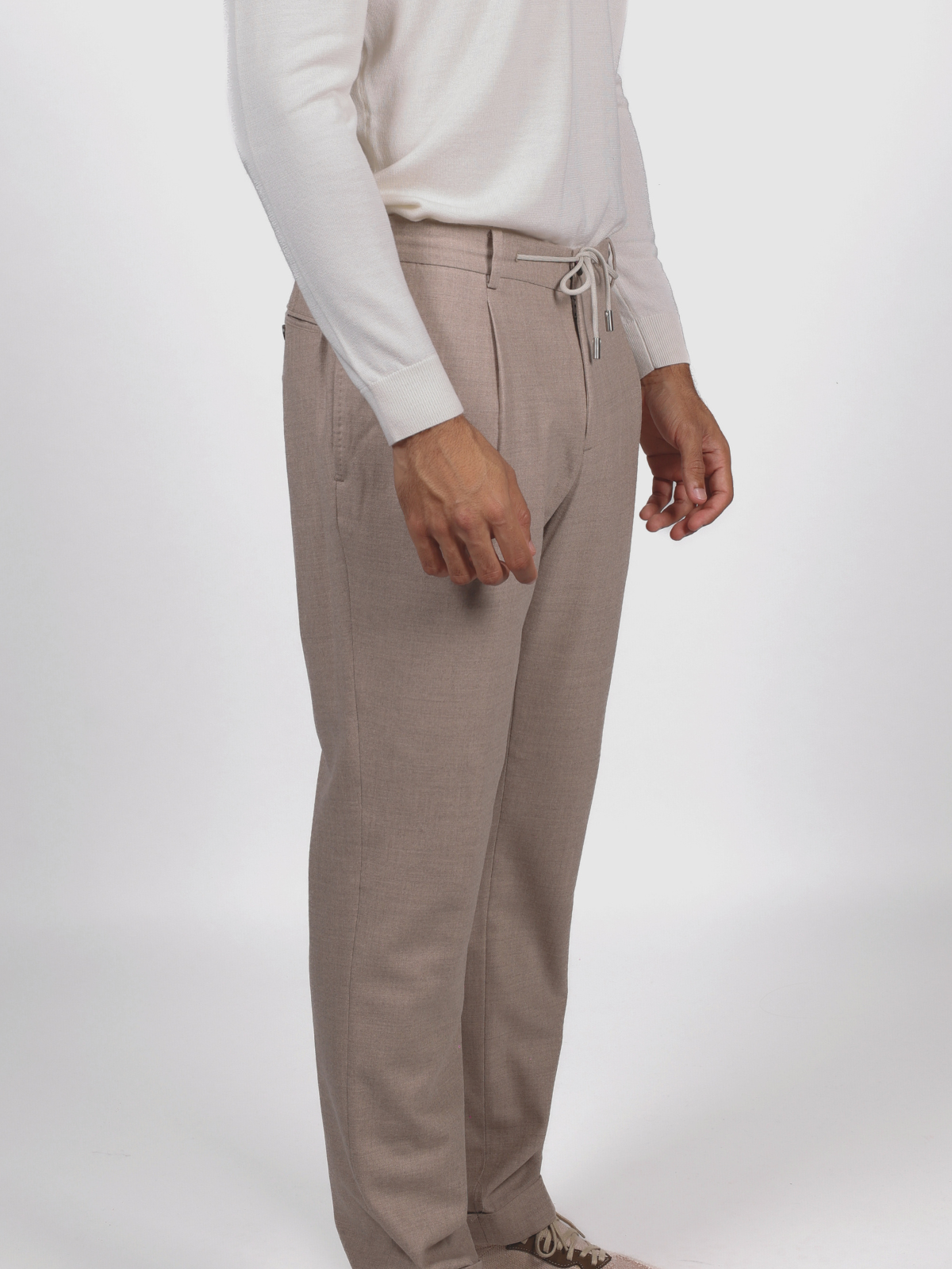 Jogger Flanella Stretch - Sand