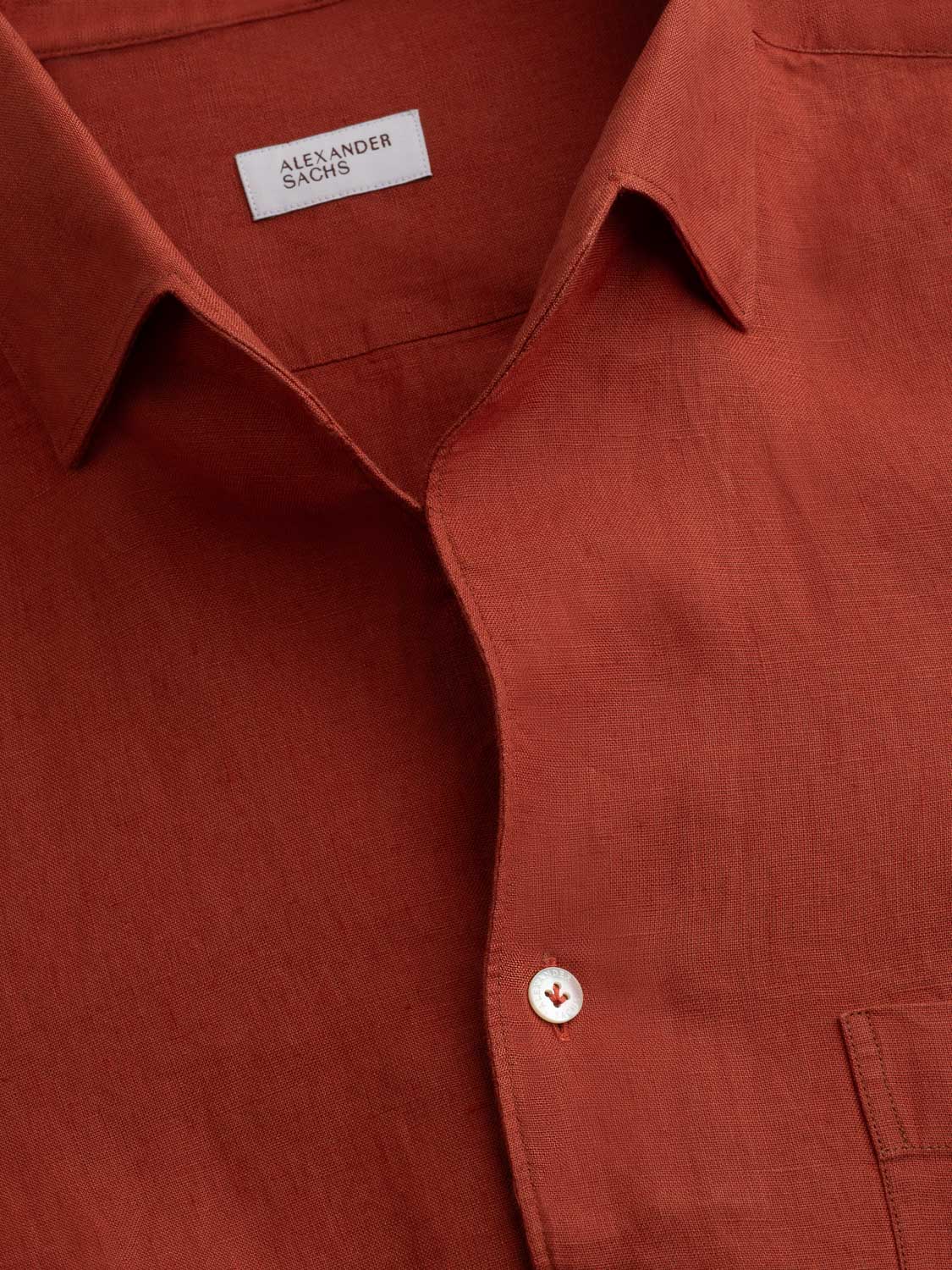 Hidden Button Down Shirt - Sienna Linen