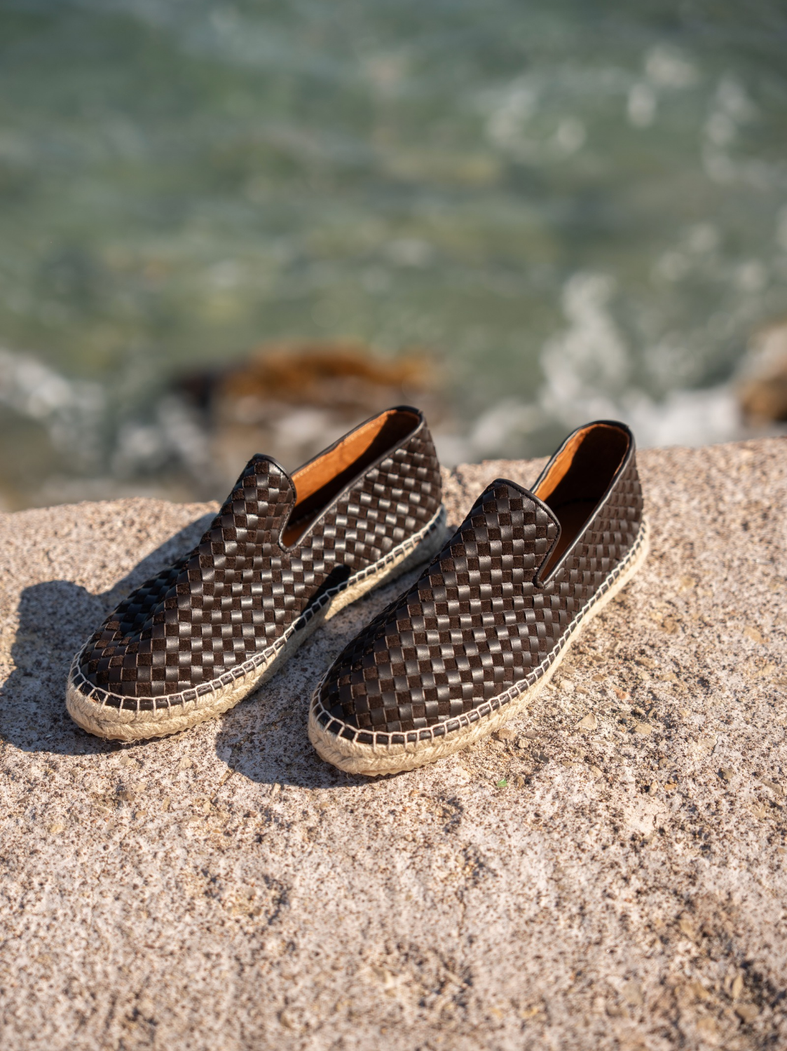 Espadrilles Braided - Brown Leather
