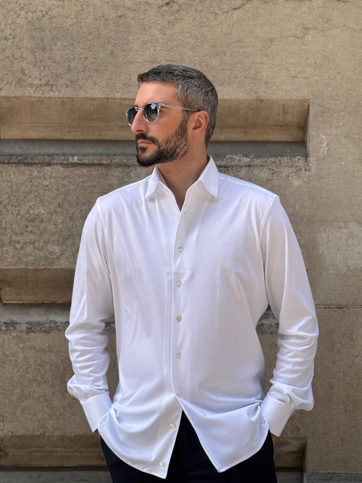 Jersey shirt - Plain white