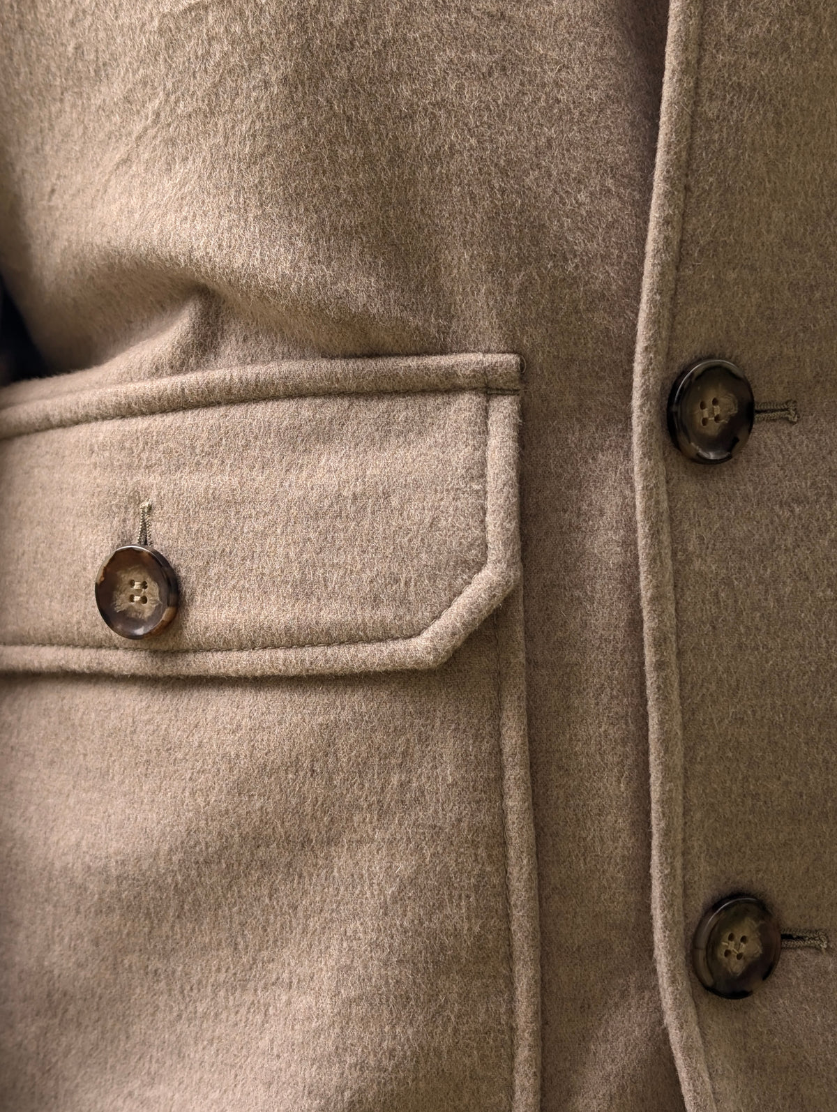 Blouson with Fur Collar - Sand