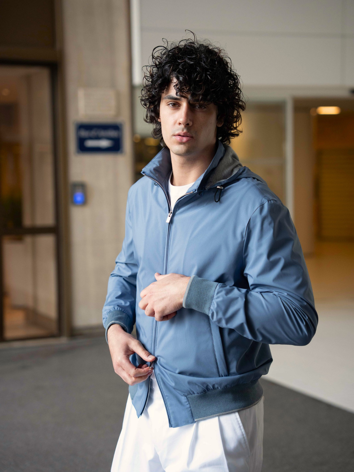 Shift Blouson - Steel Blue