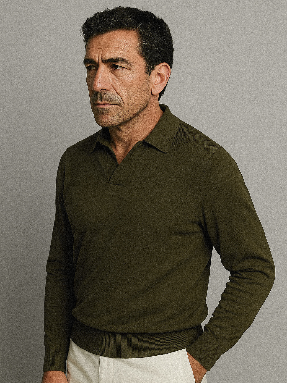POLO KNITTED - Moss Green