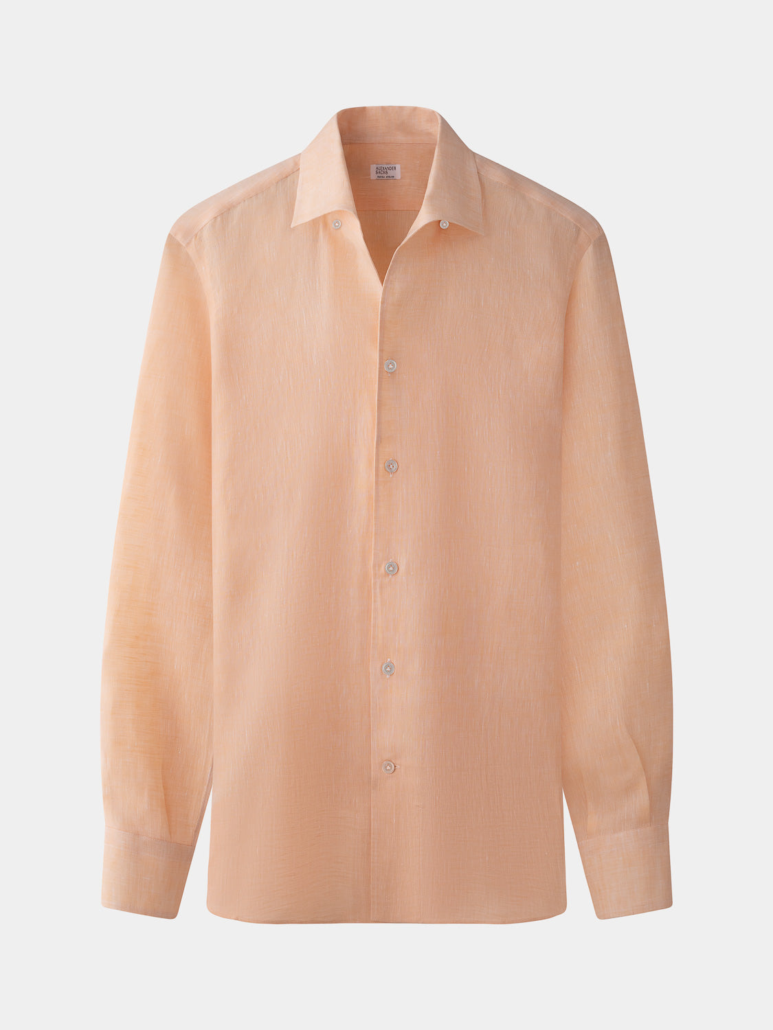Cairo Handmade Shirt - Peach Linen
