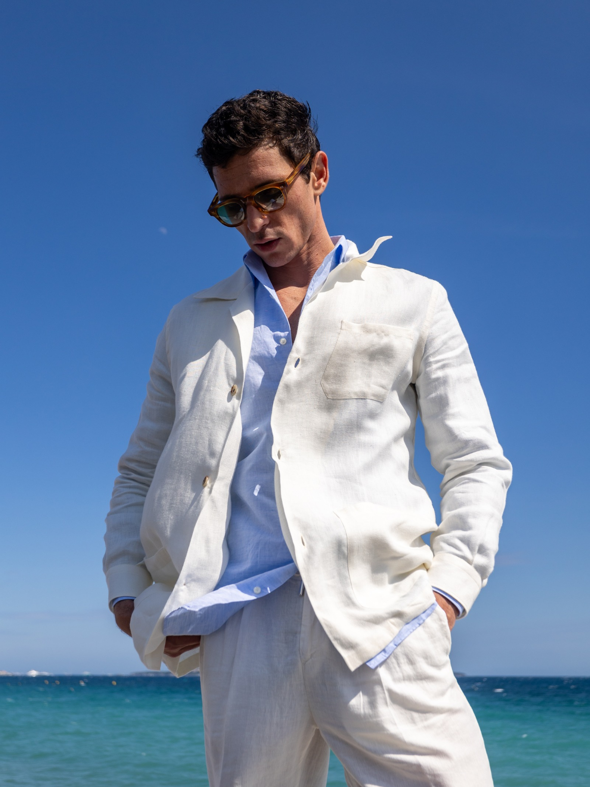 Linen Jacket - IVORY