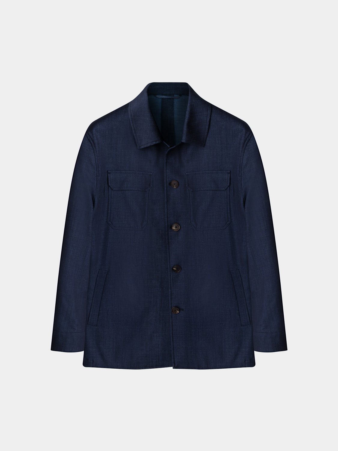 Jersey Overshirt - Navy